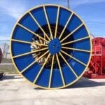 Large coiled tubing spool